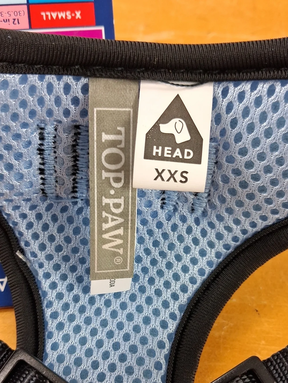 Top Paw Adjustable Fashion Comfort Blue & Black Checkered XXSmall Dog Harness